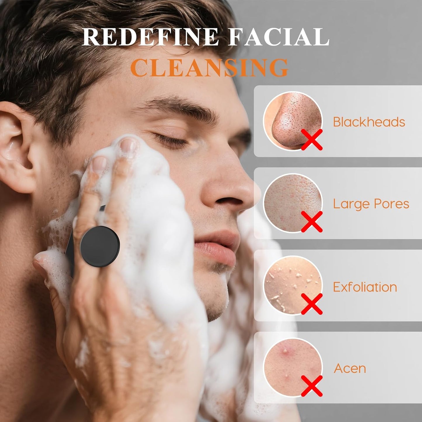 Silicone Facial Cleansing Brush for Deep Face Cleaning