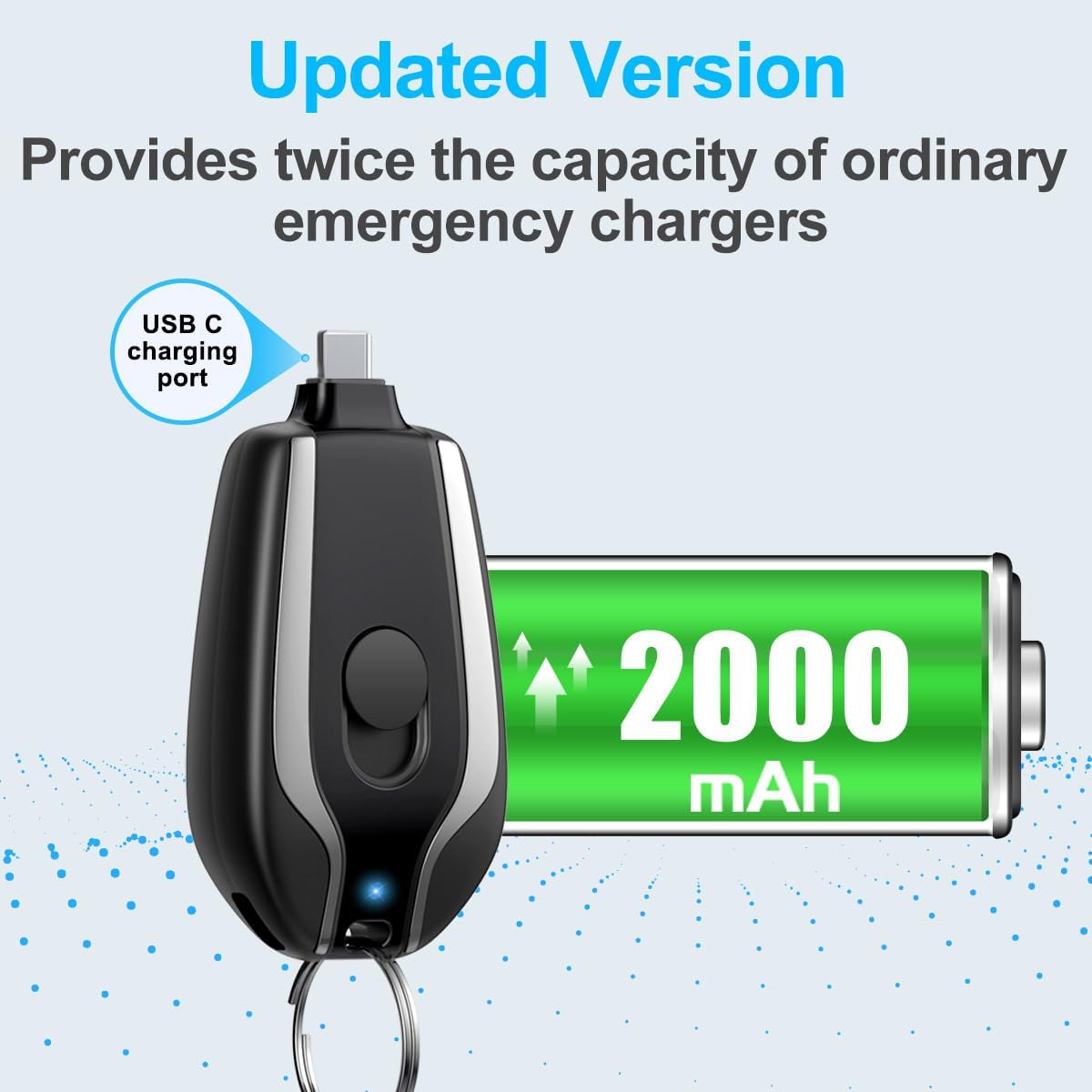 Type C Keychain Emergency Charger – Ultra Slim & Portable