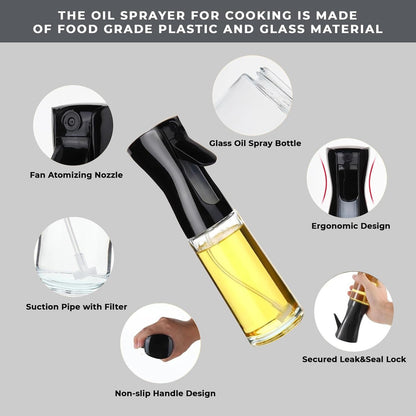 Oil Spray Bottle – Cooking Oil Sprayer for Healthy Cooking