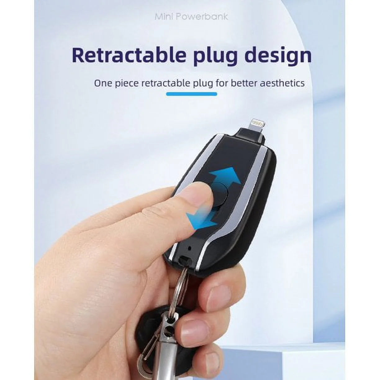 Type C Keychain Emergency Charger – Ultra Slim & Portable