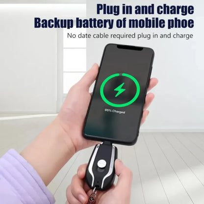 Type C Keychain Emergency Charger – Ultra Slim & Portable
