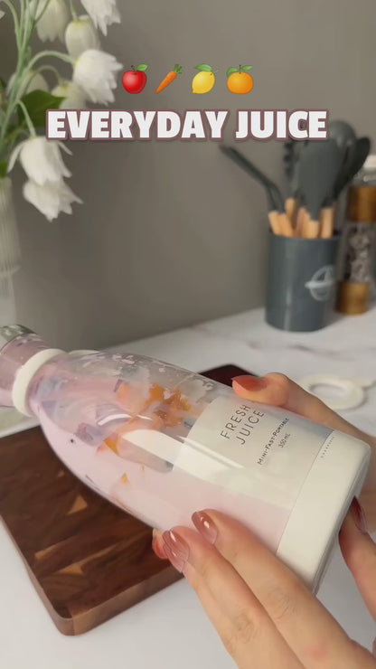 Portable USB Rechargeable Bottle Juicer – Fresh Juice Anytime, Anywhere